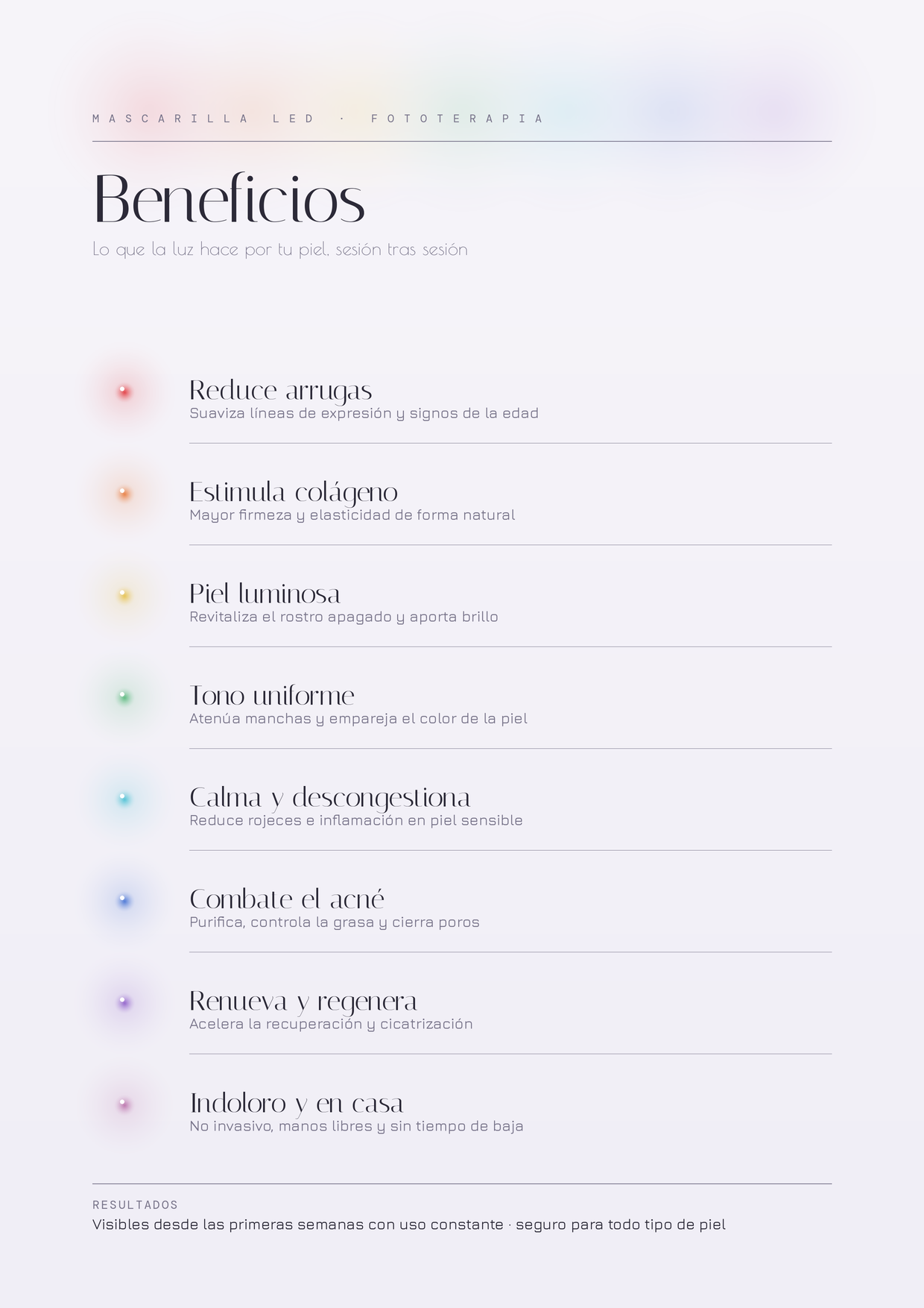 Siriux Collagen Glow — Máscara LED Facial de Colágeno (7 Colores)