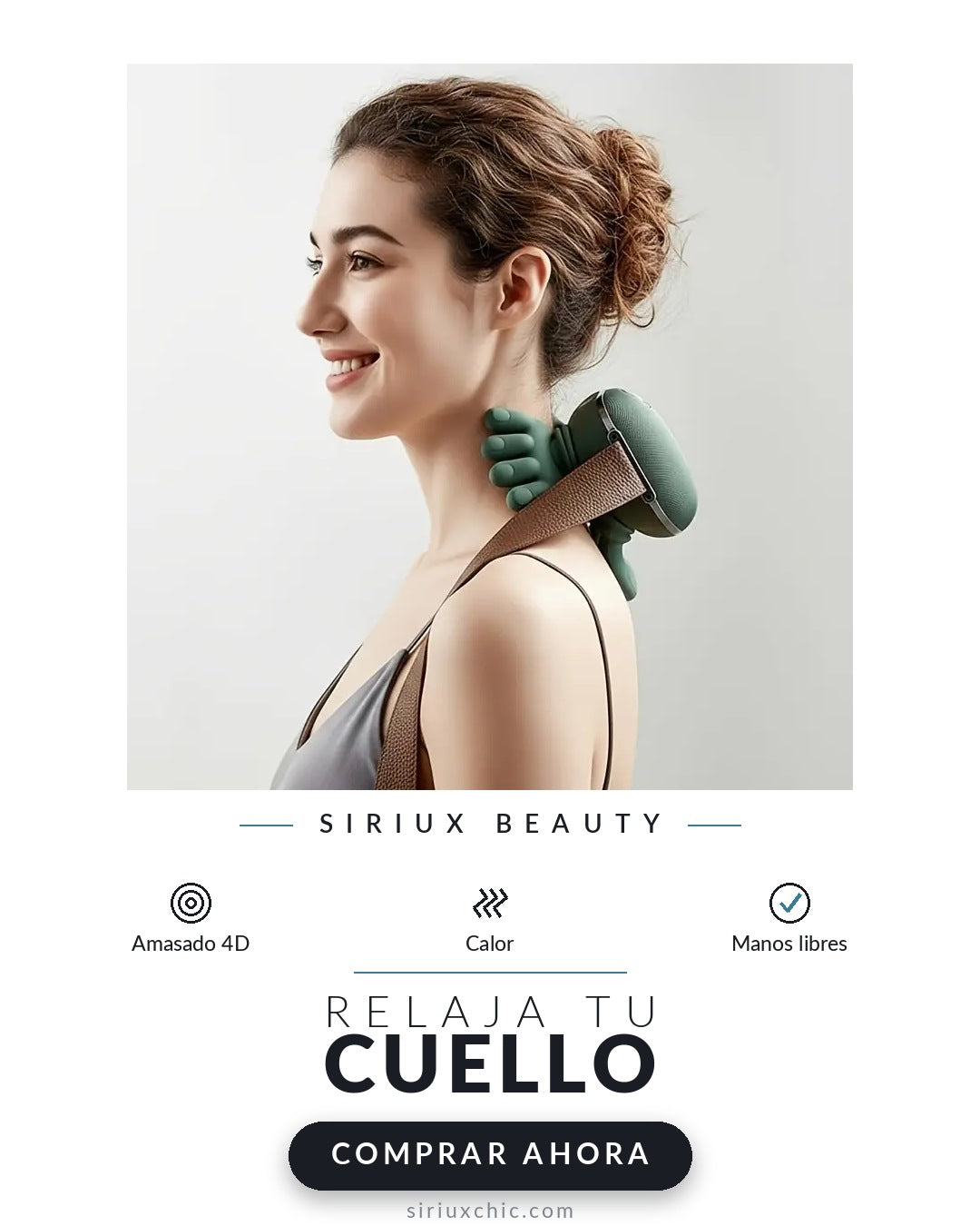 Siriux 4D Relax — Masajeador de Cuello y Hombros Shiatsu