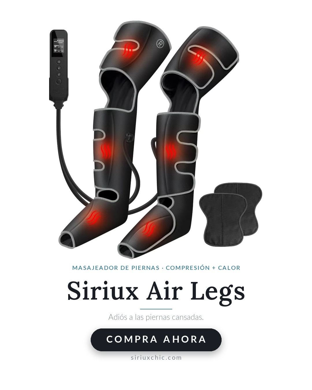 Siriux Air Legs — Masajeador de Piernas por Compresión con Calor