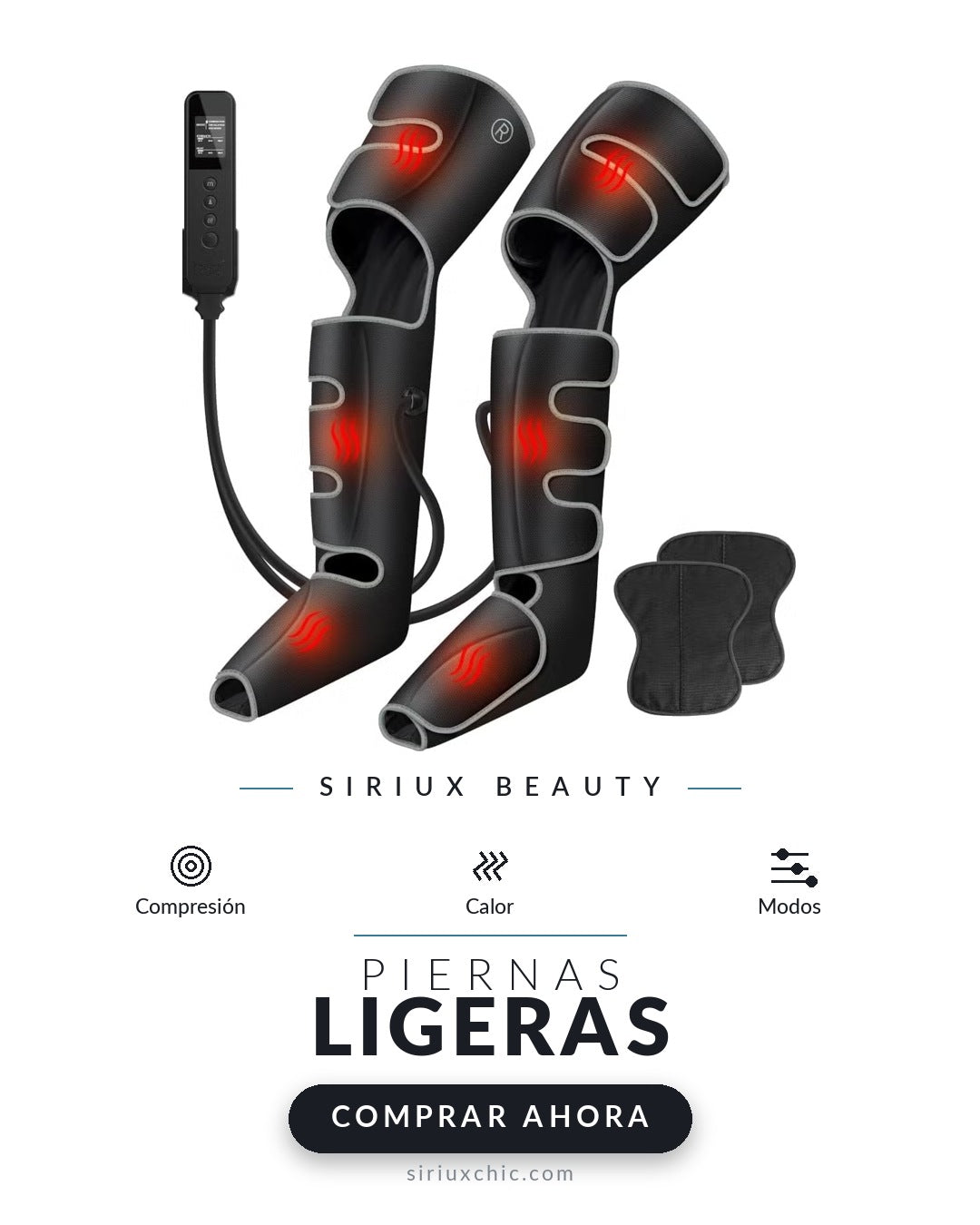 Siriux Air Legs — Masajeador de Piernas por Compresión con Calor