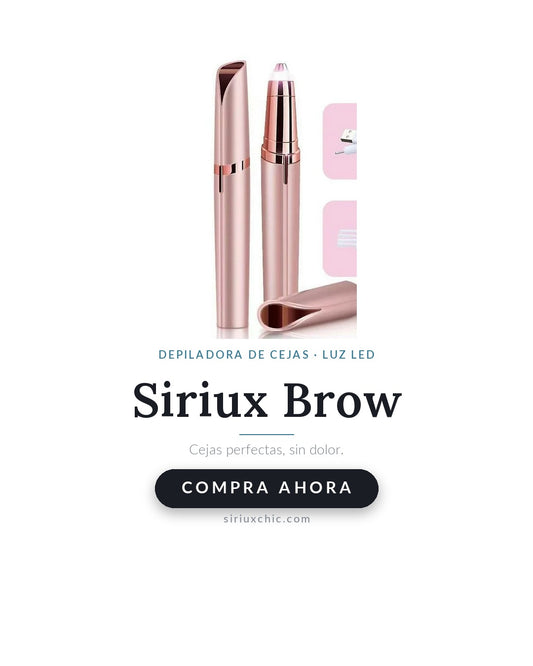 Siriux Brow — Depiladora de Cejas Eléctrica con Luz LED