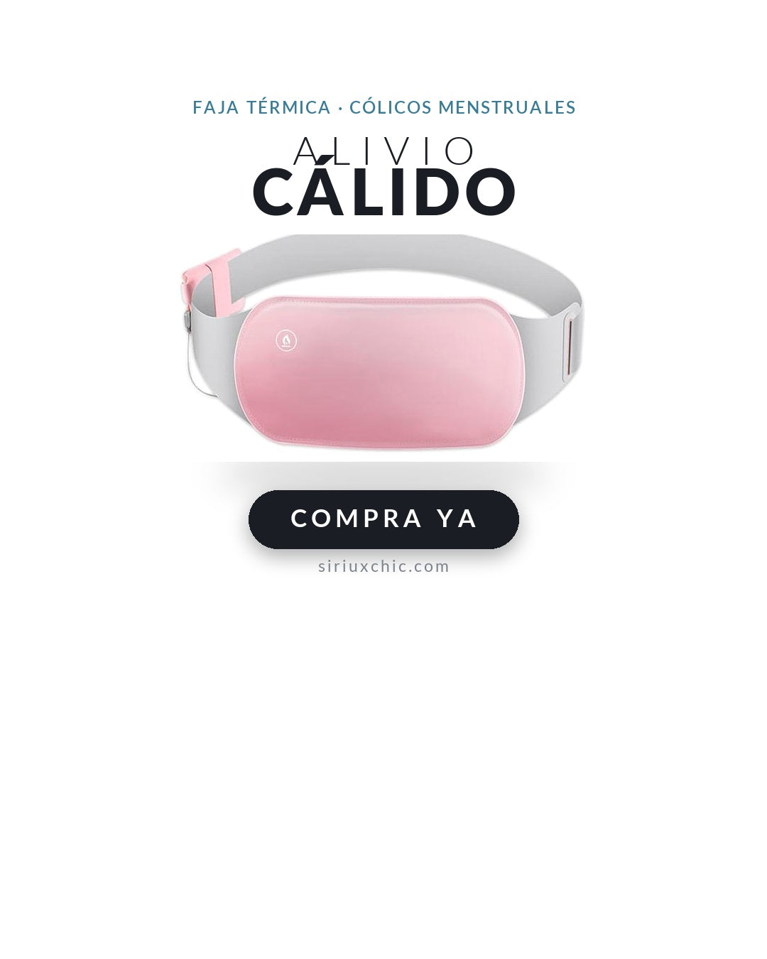 Siriux Calma — Faja Térmica para Cólicos Menstruales