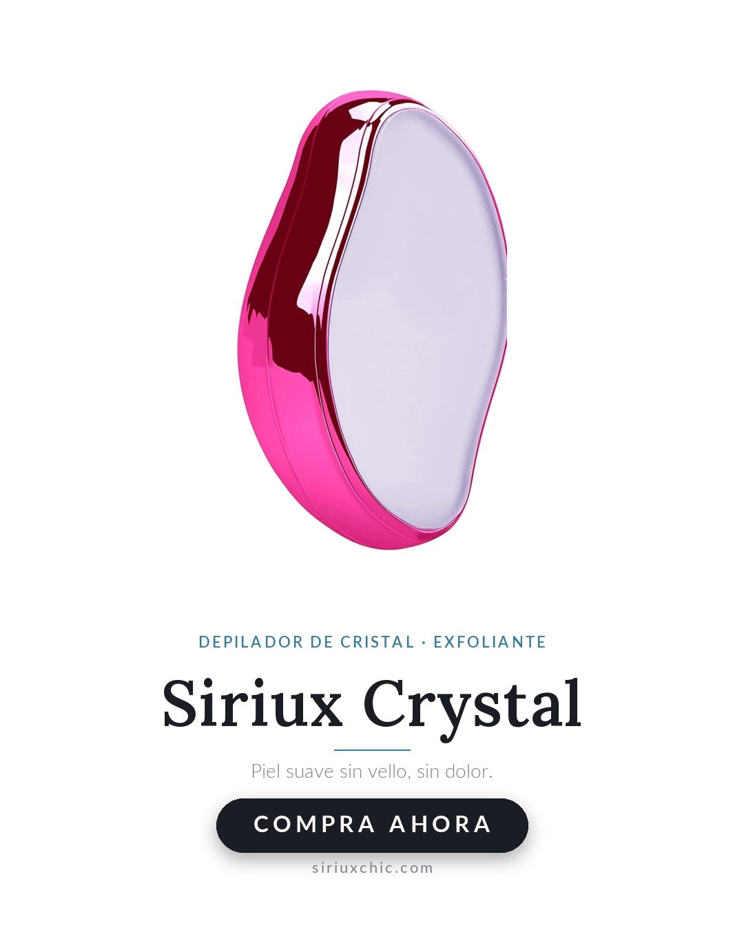 Siriux Crystal — Depilador de Cristal Exfoliante