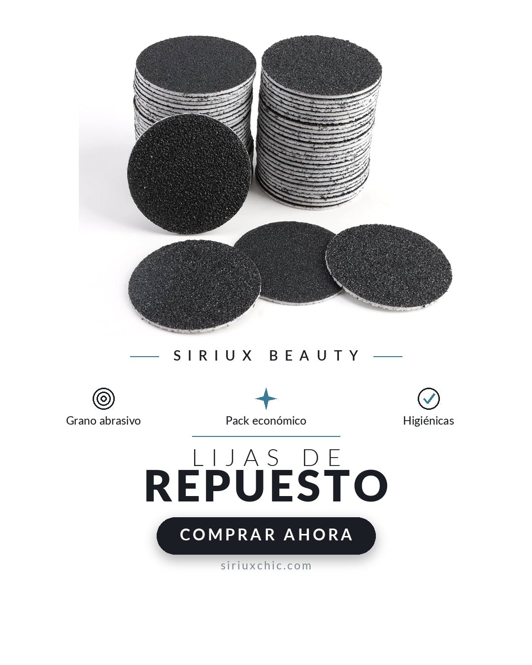 Siriux Soft Feet — Lijas de Repuesto para Removedor de Callos