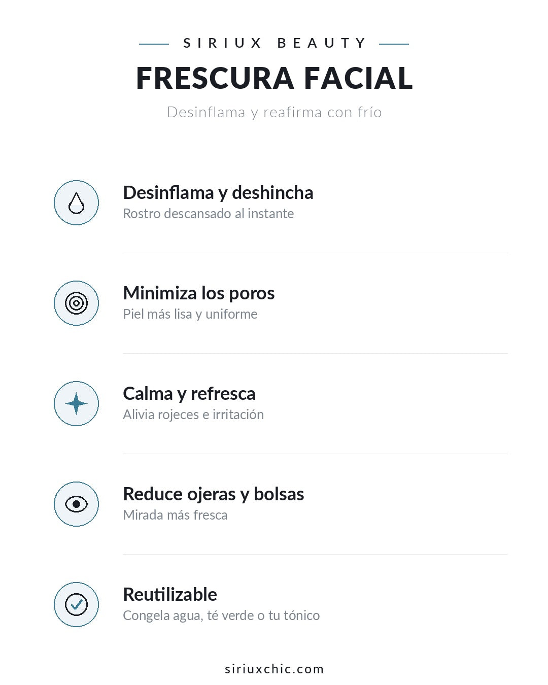 Siriux Ice Glow — Barra de Hielo para Tonificación Facial