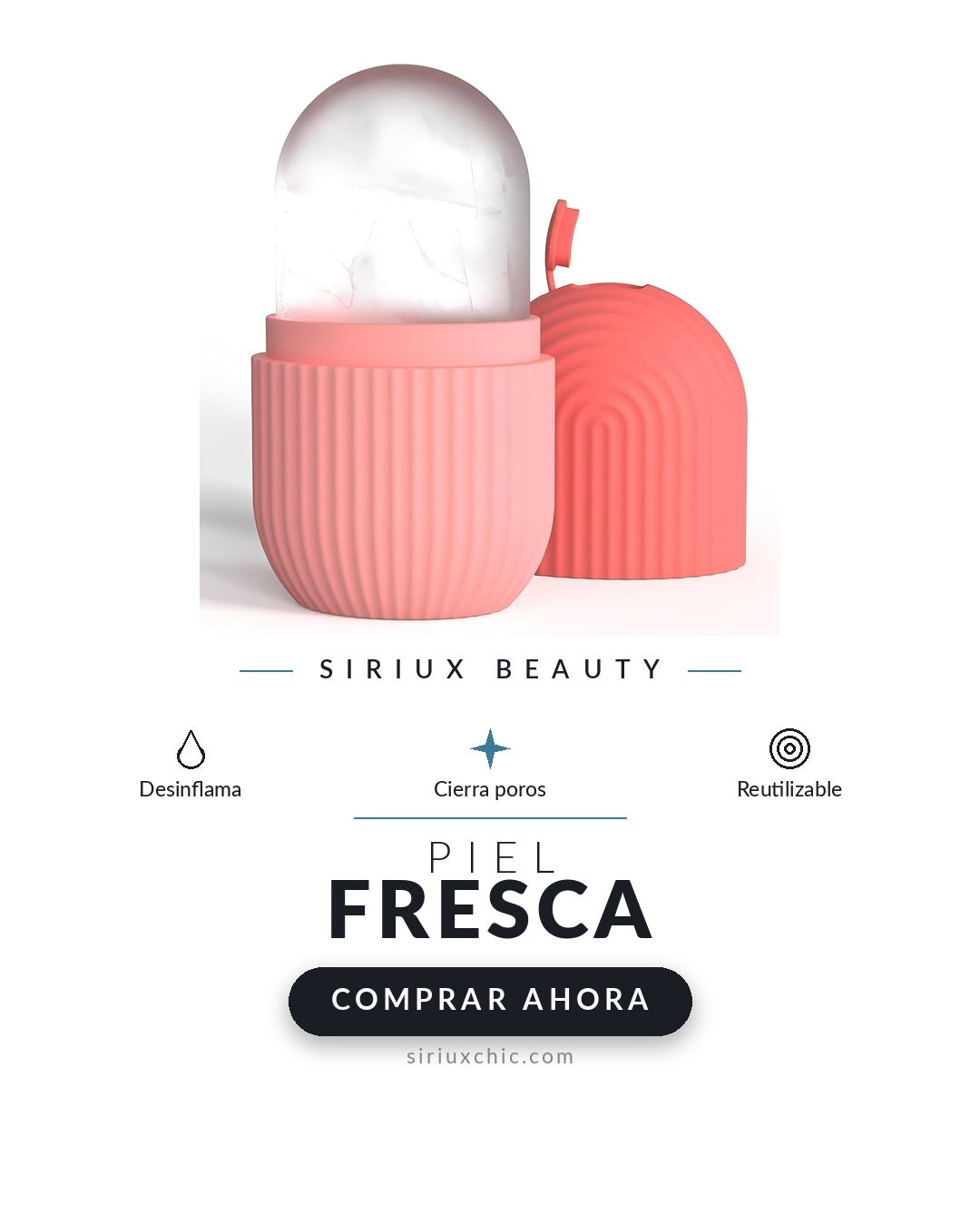 Siriux Ice Glow — Barra de Hielo para Tonificación Facial