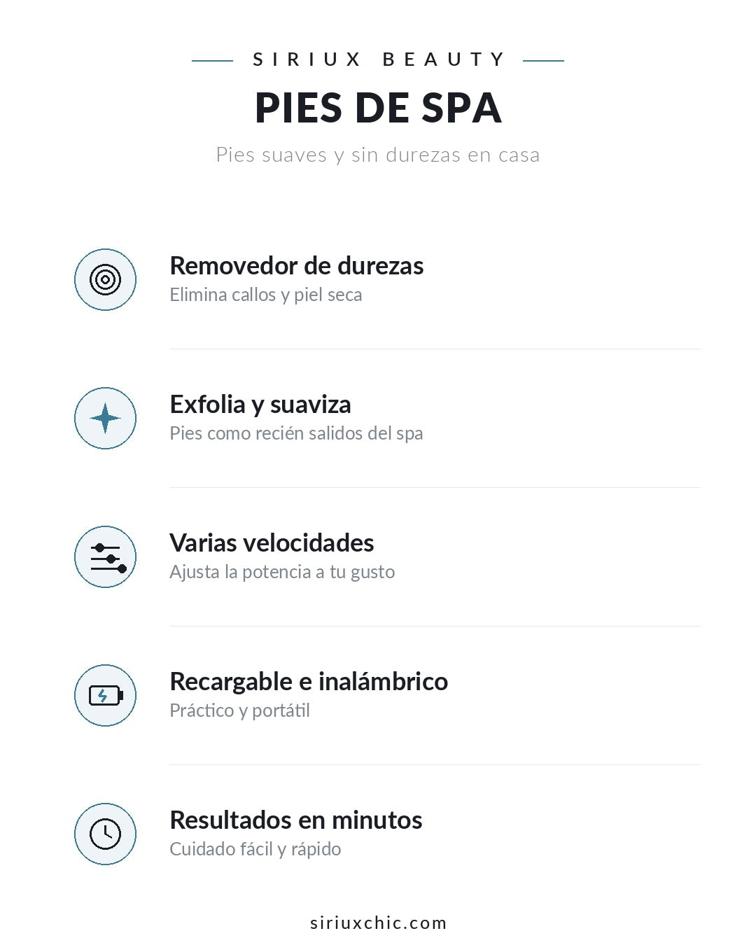 Siriux Soft Feet — Removedor de Durezas y Callos para Pies