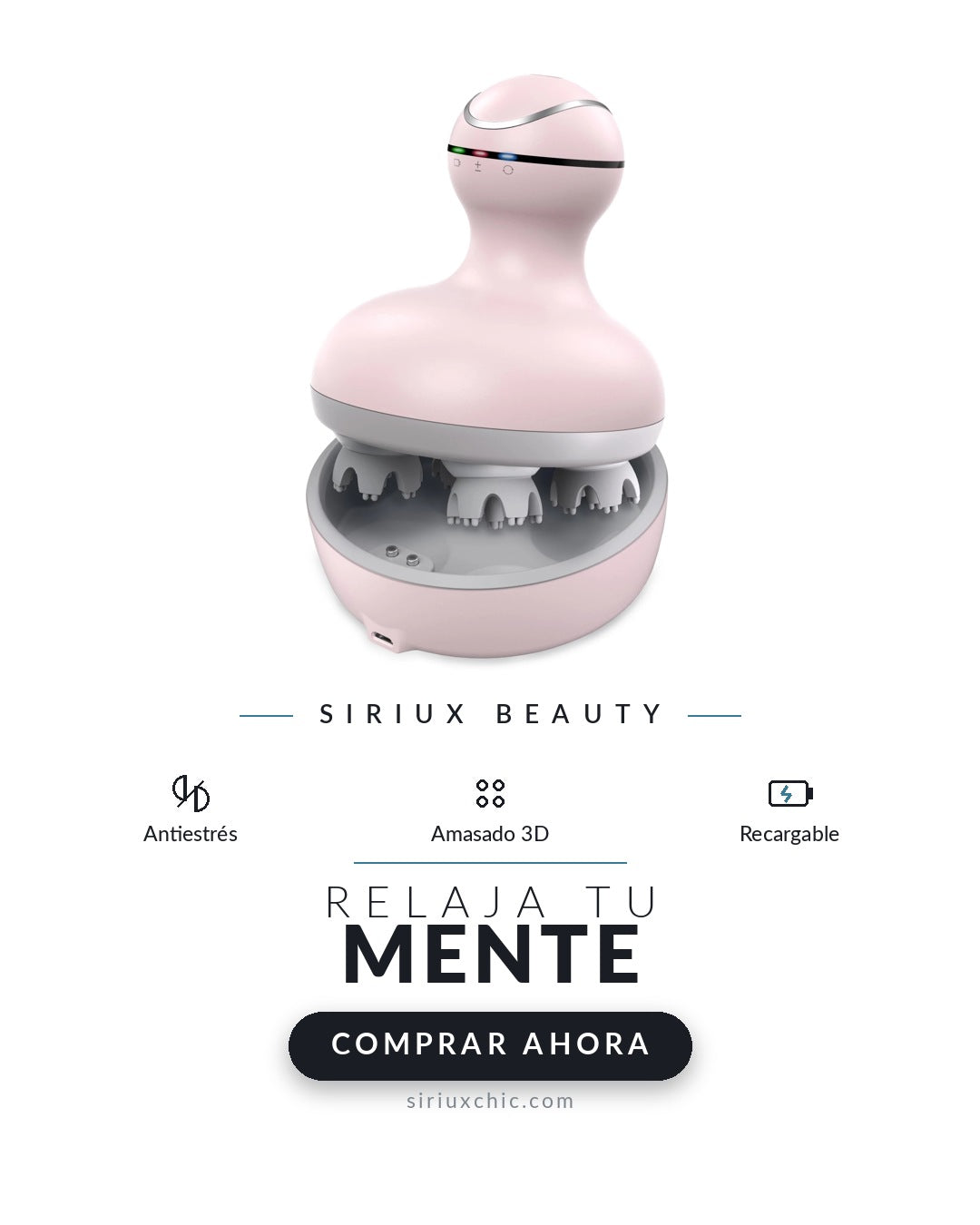 Siriux Scalp Relax — Masajeador de Cabeza Antiestrés