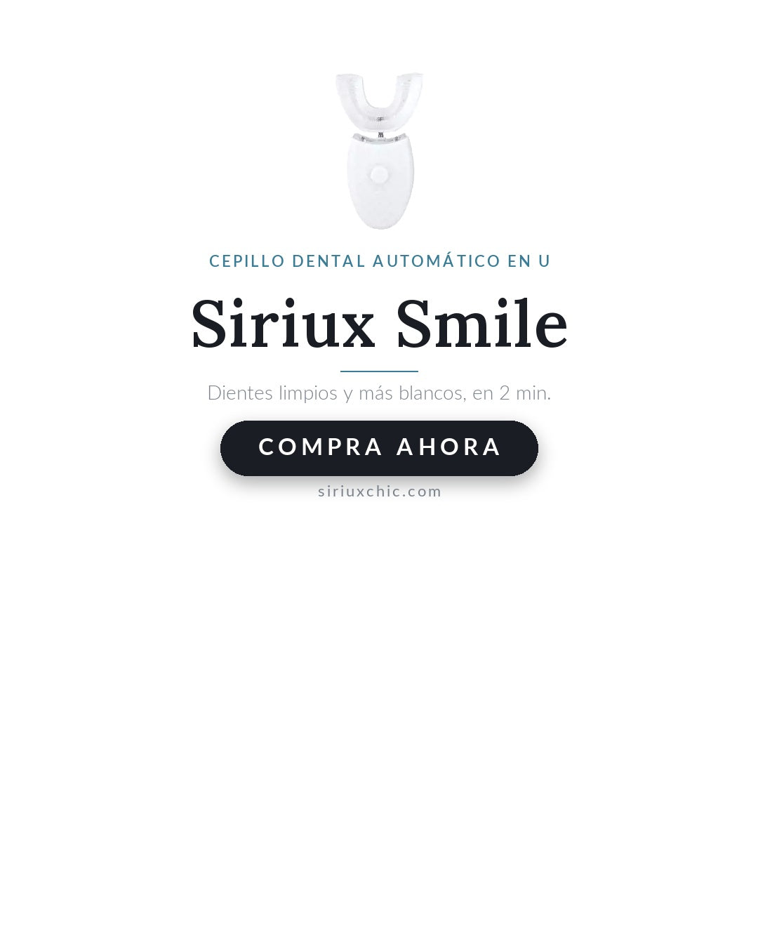 Siriux Smile — Cepillo Dental Eléctrico Automático en U