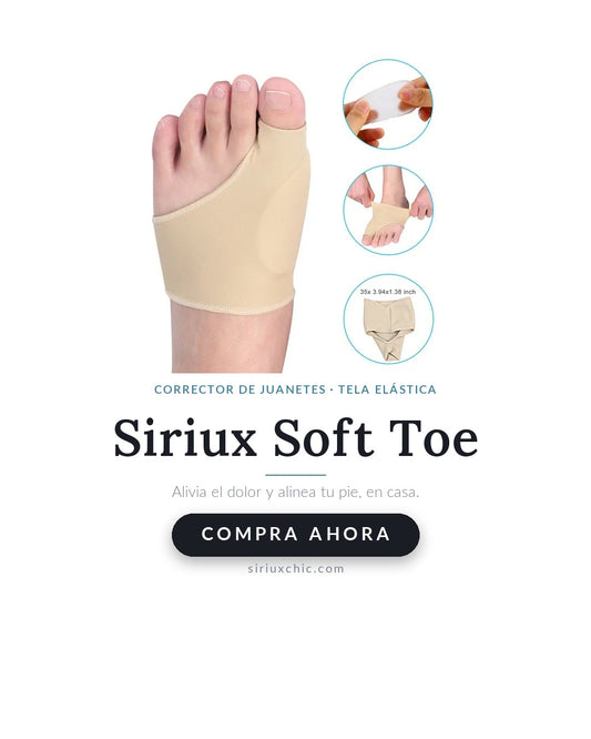 Siriux Soft Toe — Corrector de Juanetes (Funda de Tela)